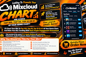 chart your mixcloud music, dj mixes, radio shows to top 100 mixcloud chart