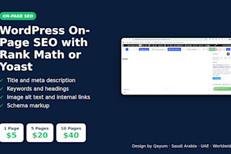 do wordpress on page SEO with rank math or yoast for higher rankings