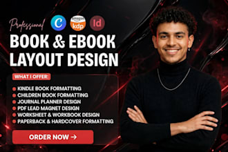 design a professional ebook PDF layout in canva