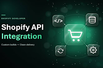 develop and integrate shopify API solutions for your store