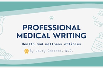 write or edit accurate medical articles as an MD