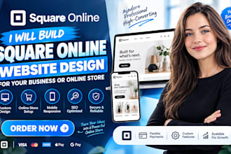 build square store, design or redesign square website, copy square online store
