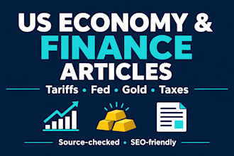 write SEO articles on US economy, finance and tariffs