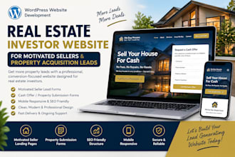 real estate investor website for motivated sellers property acquisition leads