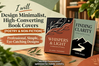 design a minimalist book cover for poetry and nonfiction