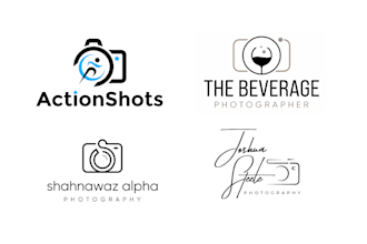 design camera , photographer , drone camera and photography logo