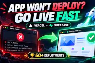 deploy your lovable, replit or bolt app to vercel with supabase