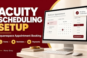 set up acuity scheduling and squarespace appointment booking