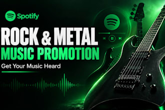 do spotify heavy rock metal music promotion, rock playlist music promotion