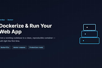 dockerize and containerize your web application