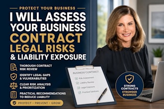 assess your contract legal risks and liability exposure for your business