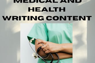 write professional medical articles
