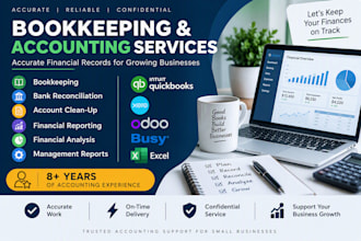 bookkeeping, reconciliations and financial reporting