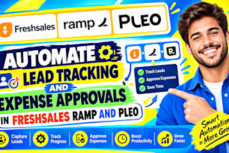automate lead tracking and expense approvals in freshsales ramp and pleo