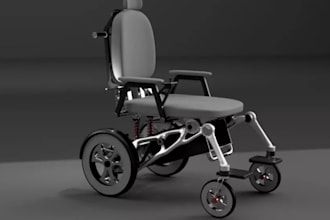 design wheelchair, assistive device, mobility aid, rehabilitation equipment cad