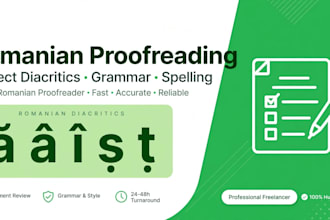 correct romanian diacritics grammar and spelling perfectly
