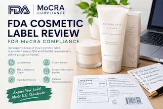 review your fda cosmetic label for mocra compliance