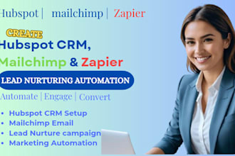 create hubspot CRM mailchimp zapier lead nurture automation