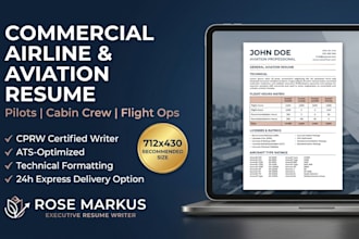 write ats aviation resume, pilot CV, cabin crew, and flight ops resume