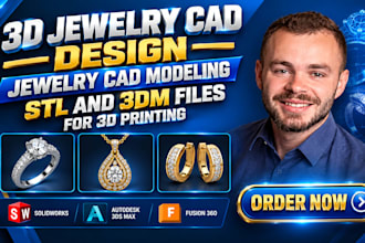 do 3d jewelry cad design jewelry cad modeling stl and 3dm files for 3d printing