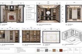 draw cabinet and millwork shop drawings, 3d models and DIY plans for fabrication