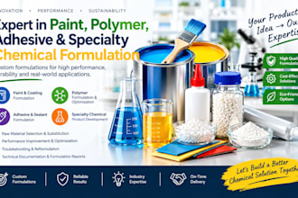 be your expert in paint, polymer, adhesive, and specialty chemical formulation