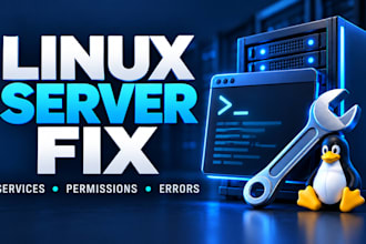troubleshoot and fix linux server errors and service issues