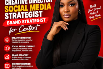 be your creativeleadsocial media strategist  brand forcontent