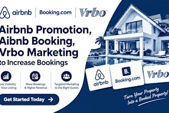 boost airbnb booking, vrbo, airbnb promotion, airbnb marketing, airbnb listing