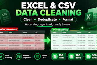 clean, deduplicate, and restructure excel spreadsheet data