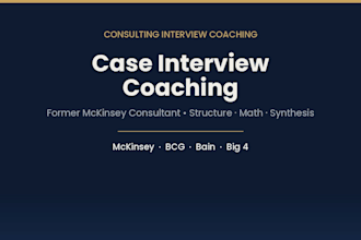 coach you for consulting case interviews