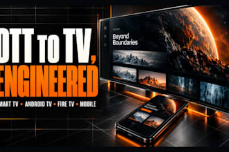 build ott app, smart TV app, android TV app, ios iptv app and roku tv