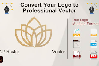 vector trace, polished your logo to a professional vector