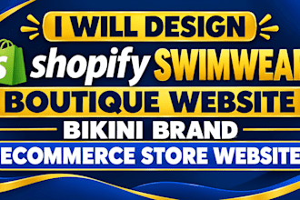 shopify swimwear website design redesign adult wear store lingerie swimsuit