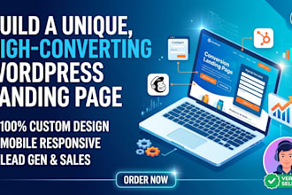 create a custom wordpress landing page with sub 1s load speed