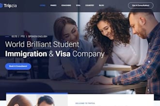 design wix immigration consultant website visa agency consultation website