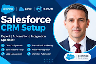 setup salesforce CRM pardot mulesoft integration sales pipeline lead management