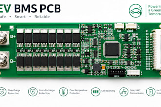 design ev bms pcb, lithium battery management, cell balancing and protection