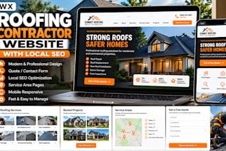 build a wix roofing contractor website with local SEO