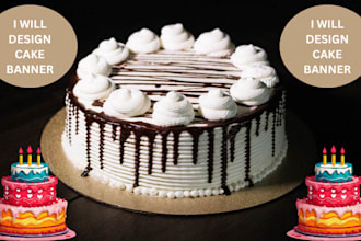 design cake banner for your business