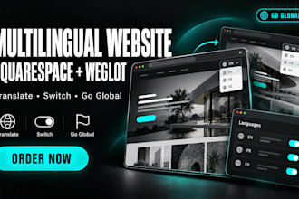 create a multilingual squarespace website with weglot