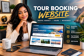 build a tour website, travel website, booking website for your agency