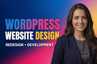 build wordpress website, custom wordpress website, business website