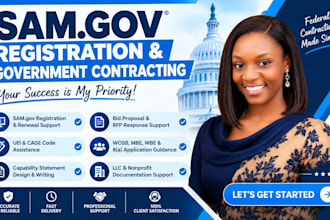 do sam gov registration,uei,cage code, bid proposals, wosb,mbe,8a and rfp, rfq