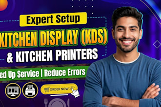 setup restaurant kds and kitchen printers