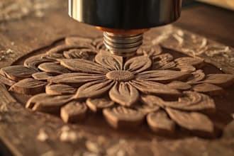 create a 3d bas relief model from your image for cnc or 3d printing