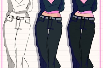 draw any custom character, fanart or portrait