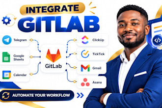 integrate gitlab telegram google sheets calendar clickup ticktick gmail asana