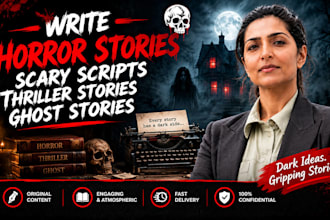 write horror stories scary scripts thriller stories ghost stories