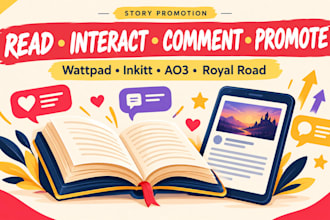 advertise your wattpad book promotion webnovel booktok webtoon to active readers